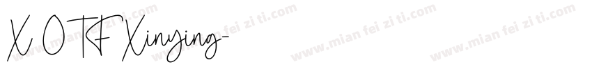 X OTF Xinying字体转换
